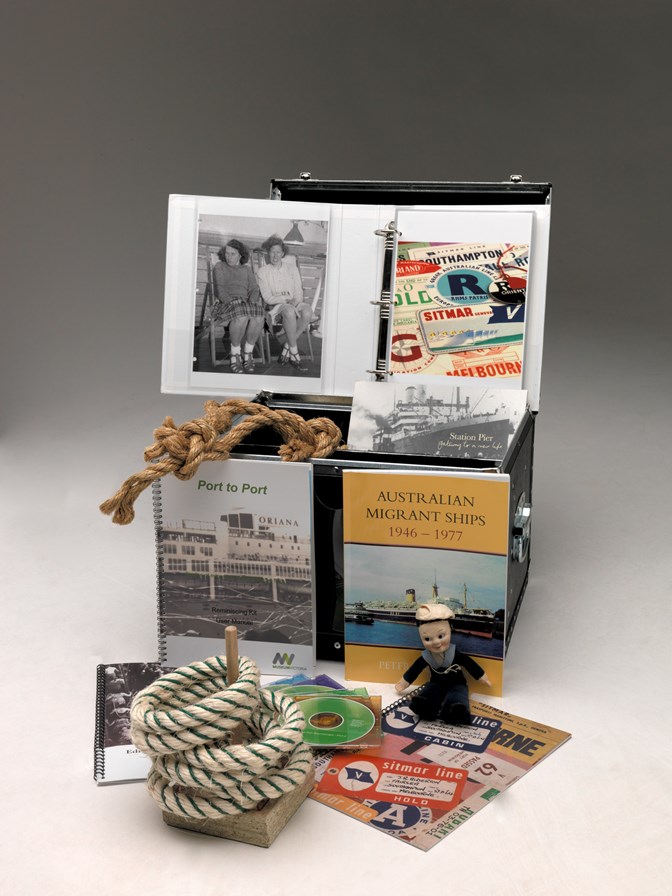 Various objects and props relating to sea voyage used in outreach programs