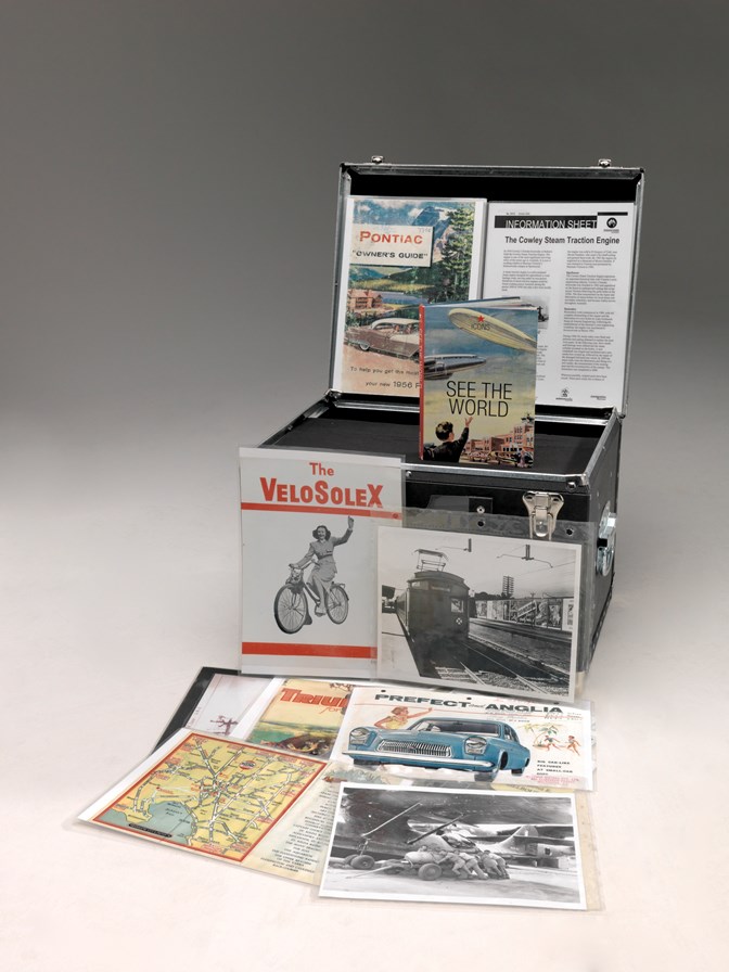 Maps, booklets and brochures relating to transport and travel used in outreach programs
