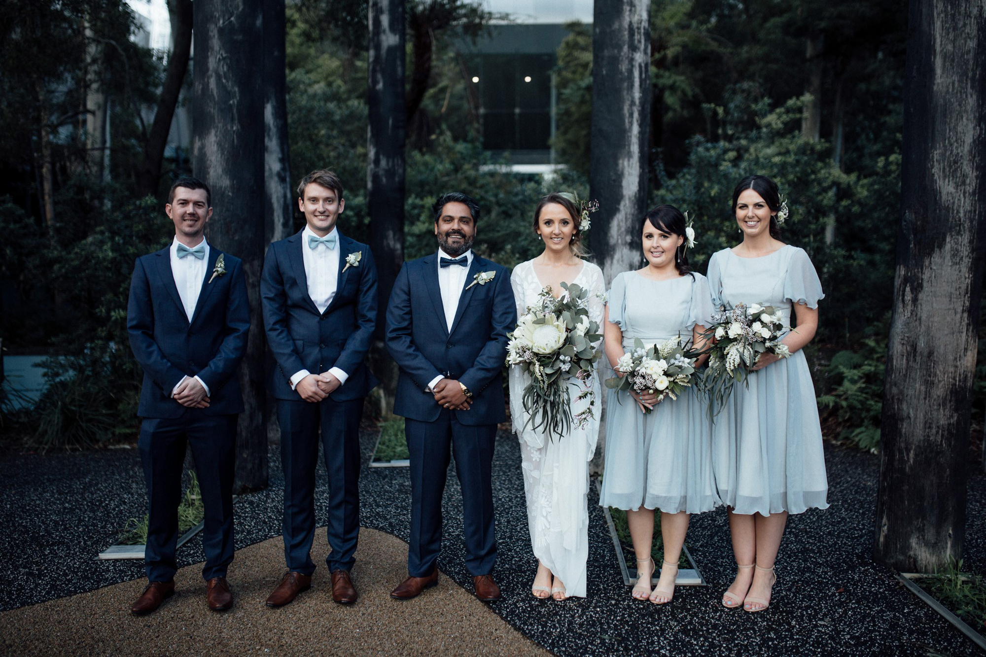 Bridal party on the North Terrace, Melbourne Museum