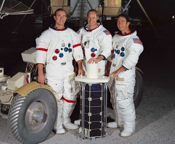 Three men in space suits
