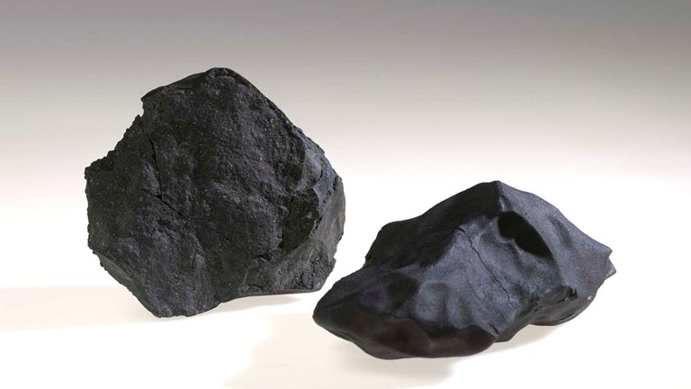 two rock fragments