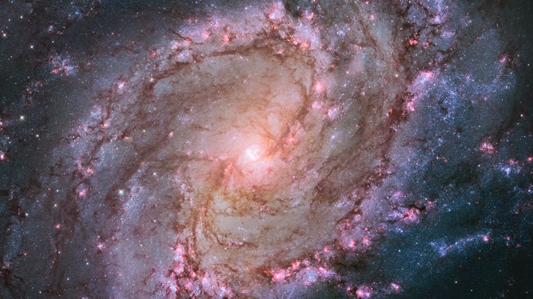 A hubble space telescope image of spiral galaxy M83