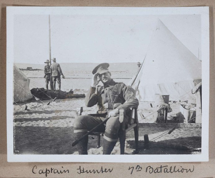 Soldier in a military camp