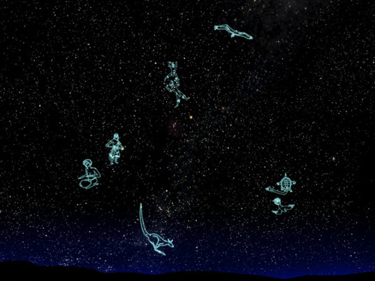Illustration of the night sky
