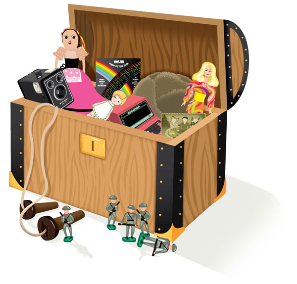 toy box with toys