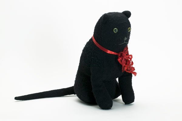 Black toy cat