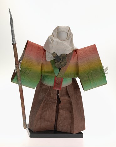 Benkei, kabuki priest warrior - Shimotsuke paper doll made by Masumi Jackson, 1998-2007.