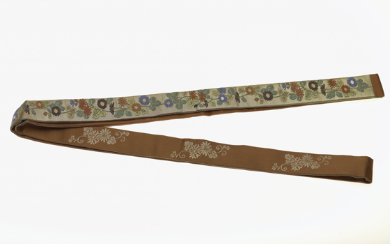 Kazura obi silk headband, worn by Masumi Jackson for Noh theatre performance