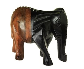 Small wooden carved elephant.