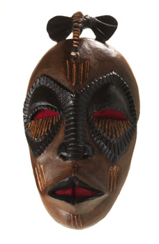 Carved wooden mask - Traditional Elephant Man.