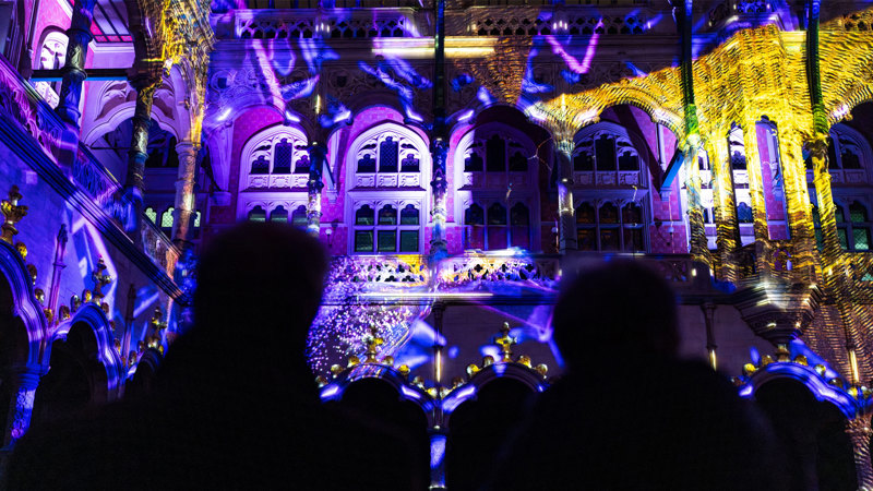 Immersive light and sound show, EONARIUM Enlightenment at Immigration Museum Long Room