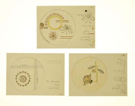 Three cake decorating designs created and used by Karl Muffler 1930s to 1950s.