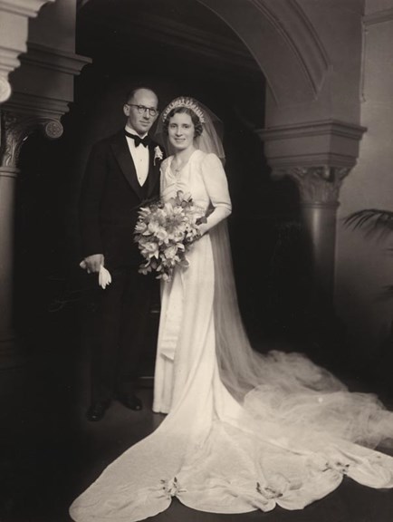 Wedding portrait, Karl and Hilde Muffler 1939.