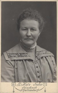 Studio photograph of Karl Muffler's mother.