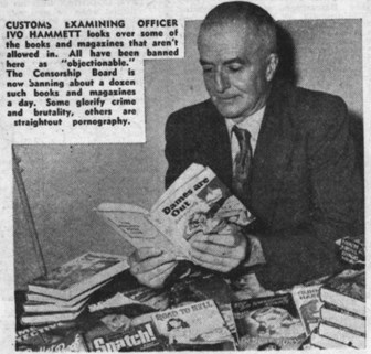 Newspaper clipping titled Tasters in Chief from 1954