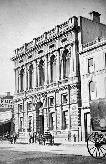 The Bank of Victoria, Collins Street, circa 1875.