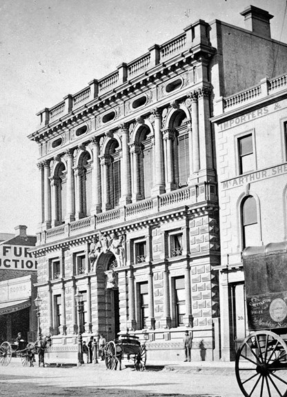 The Bank of Victoria, Collins Street, circa 1875.