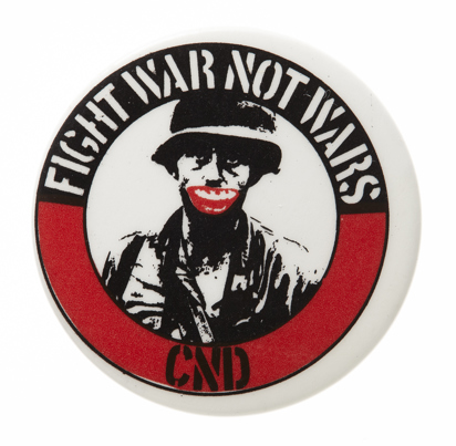 Badge, Fight War Not Wars, circa 1978-1988.