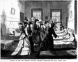 Sketch: "Opening of the new hospital for sick children, Melbourne - The Lady Bowen Ward", from Illustrated Australian News, 1 November 1876, p. 165