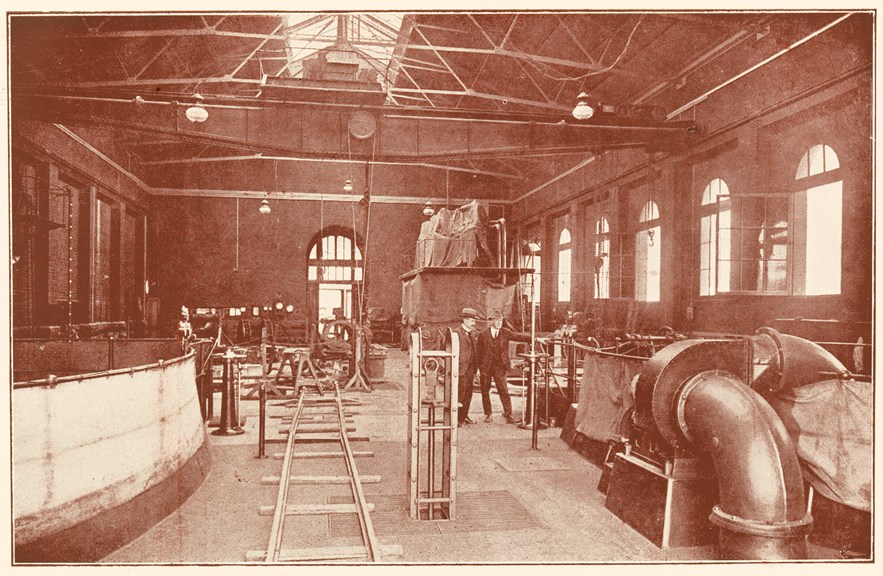 South Engine House, electrical plant, partly installed.