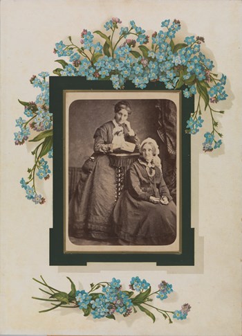 Portrait of Charlotte & Ida Lillian Twycross from the Twycross family album, John Twycross, Melbourne, circa 1880's.