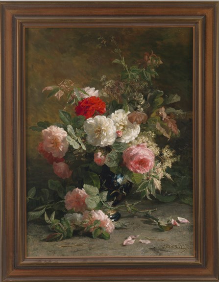 Dutch oil painting - Still Life, Geraldine Jacoba Van De Sande Bakhuyzen, circa 1880.
