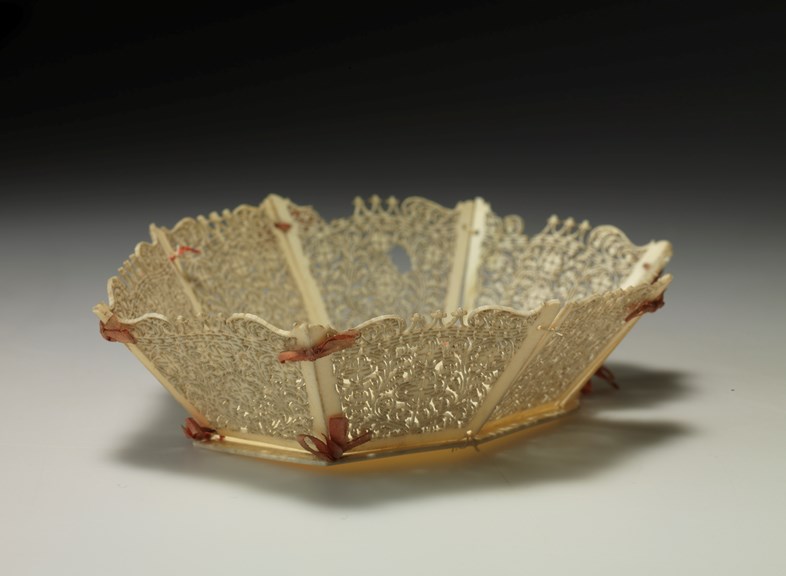 Basket - Ivory, India, circa 1880.