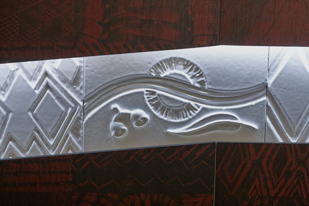 Panel in First Peoples exhibition