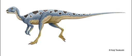 Illustration of a small dinosaur
