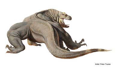 Illustration of a giant lizard