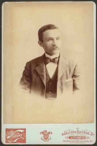 Sepia portrait of a young man