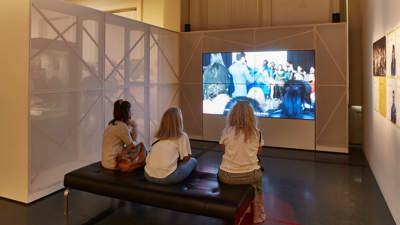  Forget the Stereotypes section within Voices Across Time Exhibition at Immigration Museum