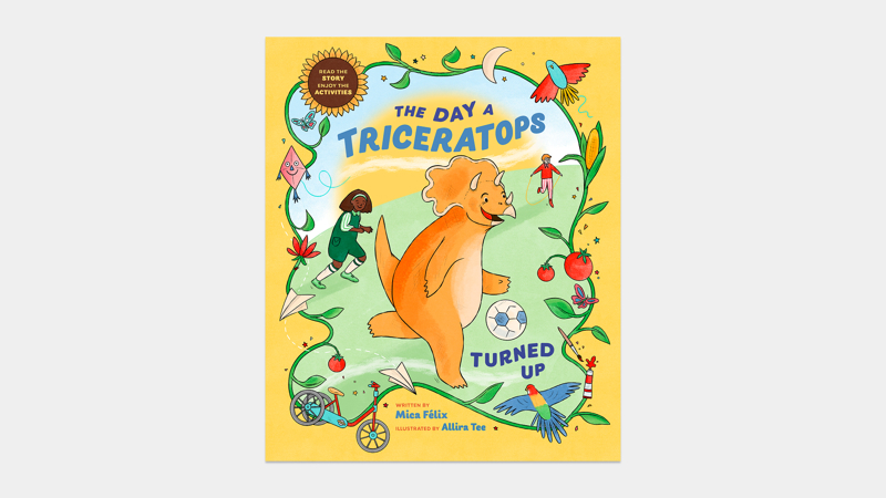 Cover of the The Day A Triceratops Turned Up book