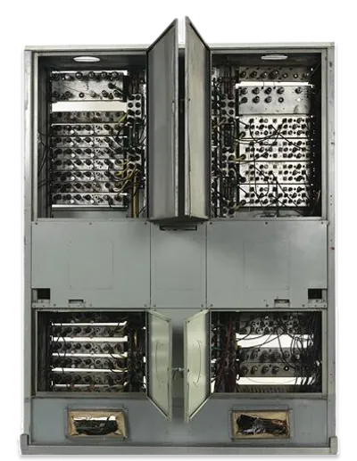 A view of Computer CSIRAC from the front
