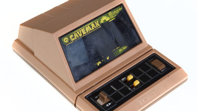 An old handheld computer game called Caveman.