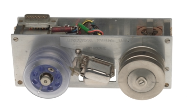A flight crash recorder (black box).