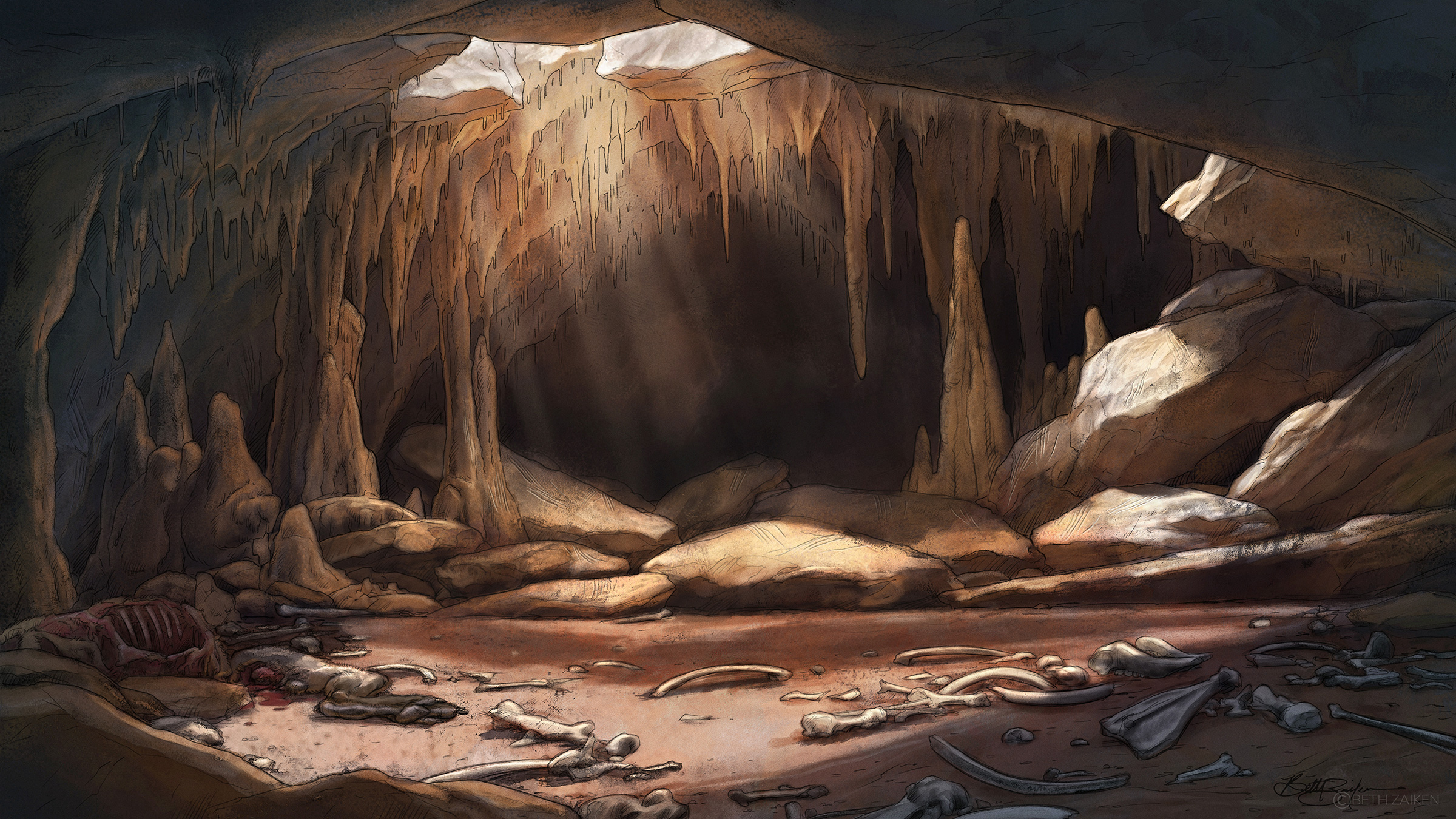 Who lives in this cave?