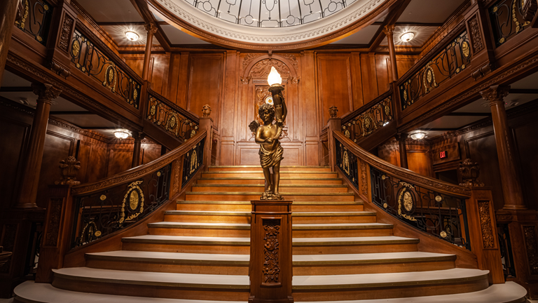 The Grand Staircase at TITANIC: The Artefact Exhibition