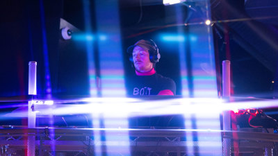A DJ performs at the event.