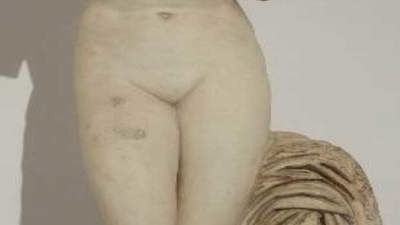 Stone statue of the roman goddess Aphrodite.