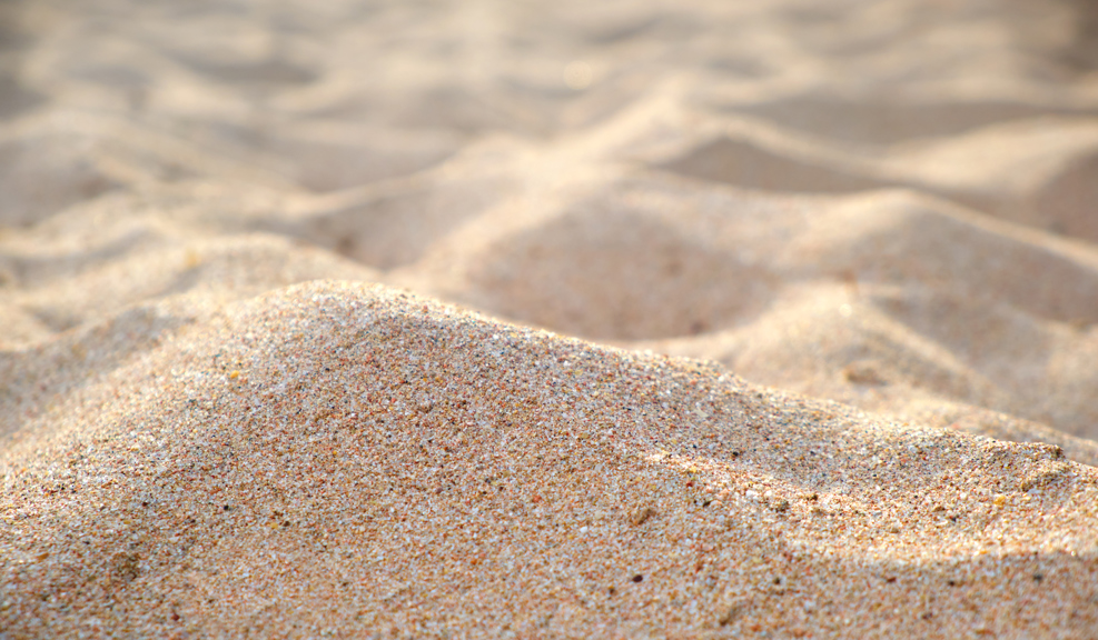 Sand on a beach