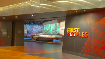 Entry to First Peoples exhibition at Bunjilaka, Melbourne Museum