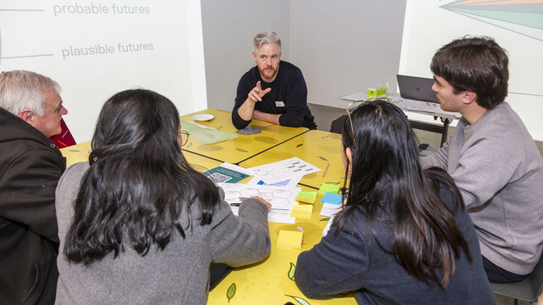 Teachers attending Professional Learning for Creative Futures in the Learning Lab Studio at Melbourne Museum.