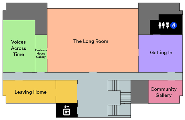 Immigration Museum First Floor Map