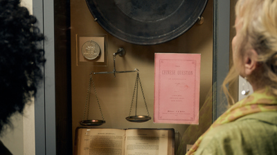 A display in Leaving Home exhibition at the Immigration Museum.