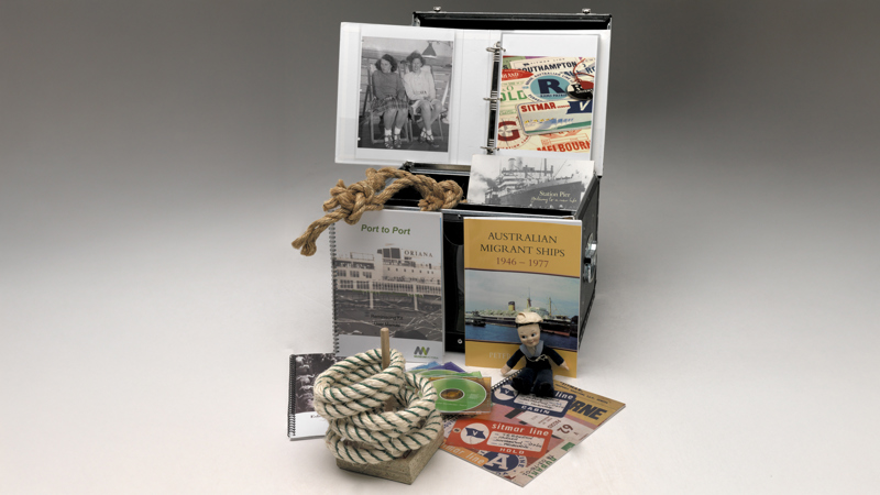 Various objects and props relating to sea voyage used in outreach programs