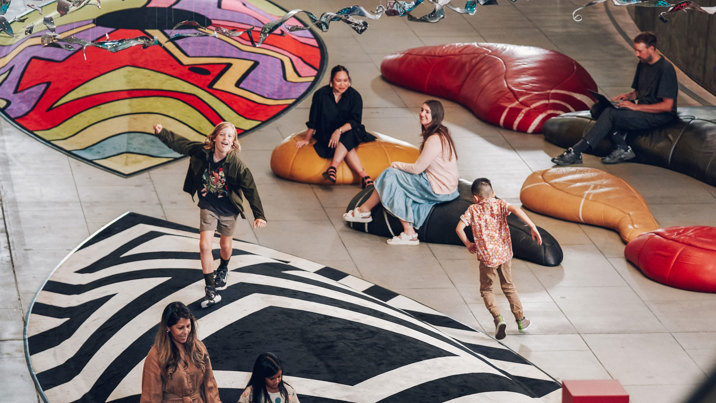 Aeriel view of the Transcendence sculpture